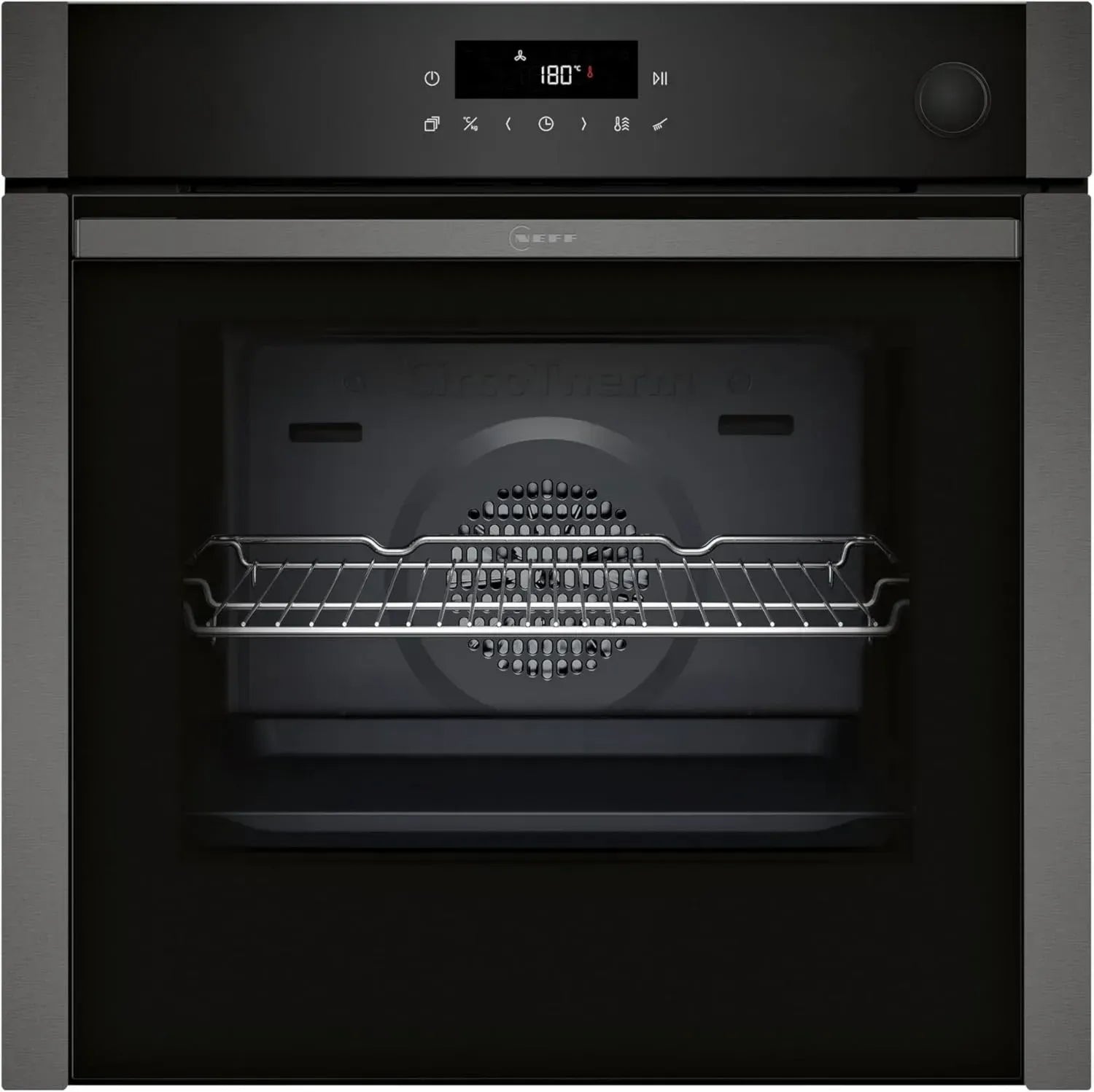 NEFF Einbau-Backofen mit Dampf, Pyrolyse & Air Fry, 60 cm, Selbstreinigung, Versenkbare Tür, Made in Germany
