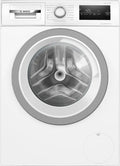 BOSCH Serie 4 Waschmaschine, Frontlader 8kg, 1400 U/min, Iron Assist, ActiveWater Plus, EcoSilence Drive, Weiß