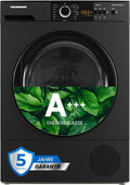 HHPD-V9T1CHA++ – Wärmepumpentrockner 9 kg, Energieklasse A++, 15 Programme, LED-Display – Leise & energiesparend – 5 Jahre Garantie (Anthrazit, 9 kg)