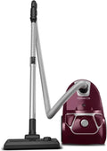Rowenta Kompakter Beutelstaubsauger, 750W, 3L, Multifunktionsdüse, Heim & Auto-Set, für alle Böden, dunkelrot/silber