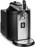 Klarstein Beerkules Zapfanlage - 5L Fass kompatibel, mit CO2-Drucksystem, 2-12°C Kühlung, inklusive 3 CO2-Patronen, silber-schwarz