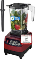 Professioneller 1,5L Standmixer in Rot mit Edelstahlklingen – Perfekt für grüne Smoothies