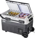 VEVOR 50L Dual-Zonen Auto- und Camping-Kühlschrank, -20 bis 20°C einstellbar, tragbarer 12V Kompressorkühler für Outdoor und Wohnmobil