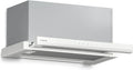 Klarstein Velaire 60cm Unterbau-Dunstabzugshaube, Energiesparend A++, 896 m³/h Leistung, Touch-Bedienung, LED-Beleuchtung, Leiser Betrieb, Weiß