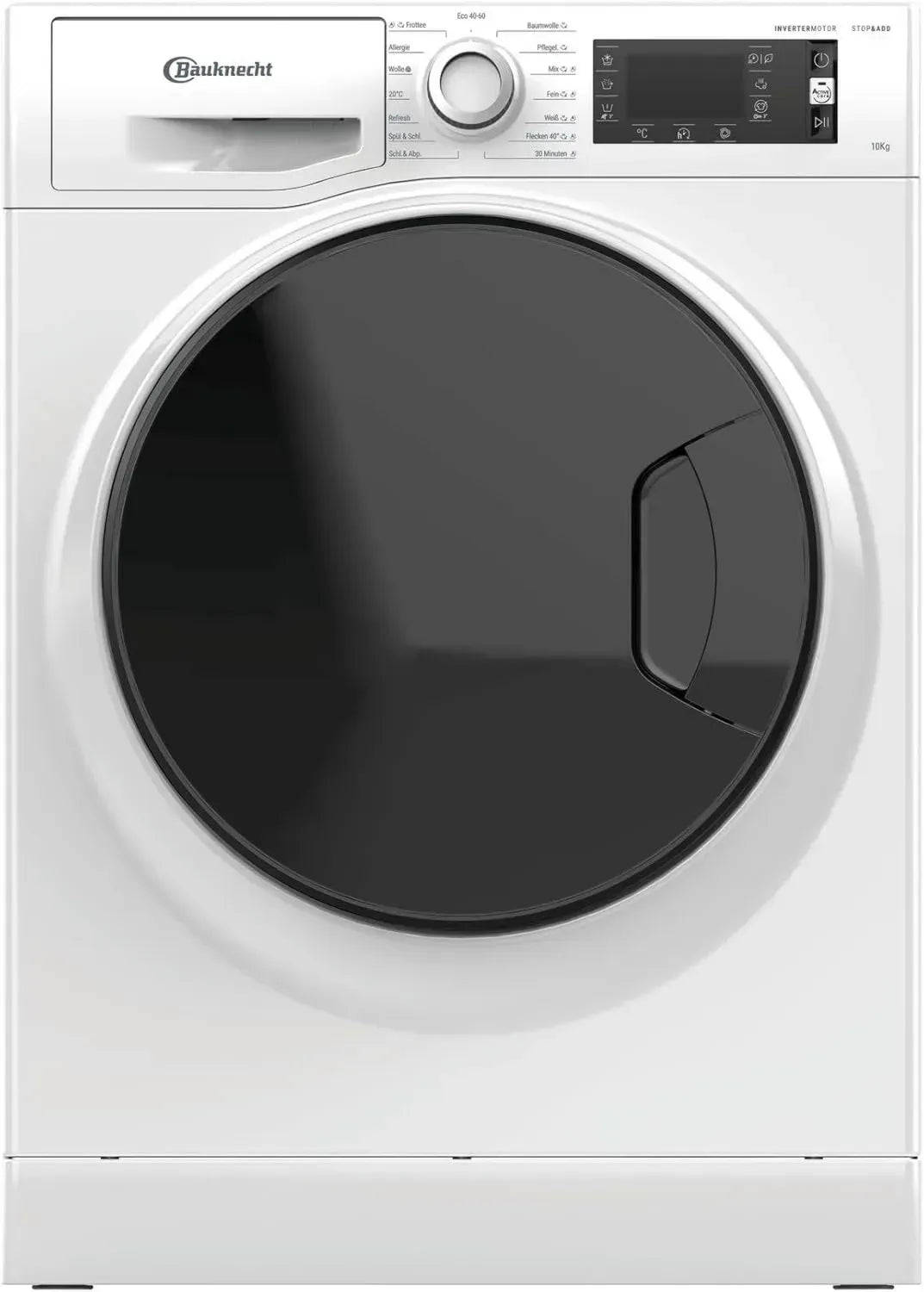 Bauknecht Waschmaschine 10kg Frontlader A-20% mit Dampffunktion und Fleckentfernung