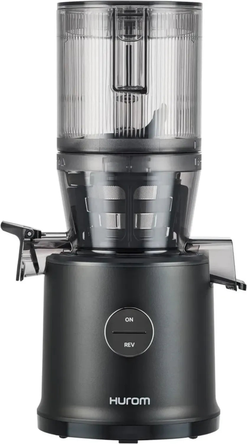 Hurom H80-ST Langsamentsafter | Elektrische Kaltpresse für Obst & Gemüse | 2,2L Kapazität | BPA-frei | 200W Motor | 15 Jahre Garantie | Mattschwarz