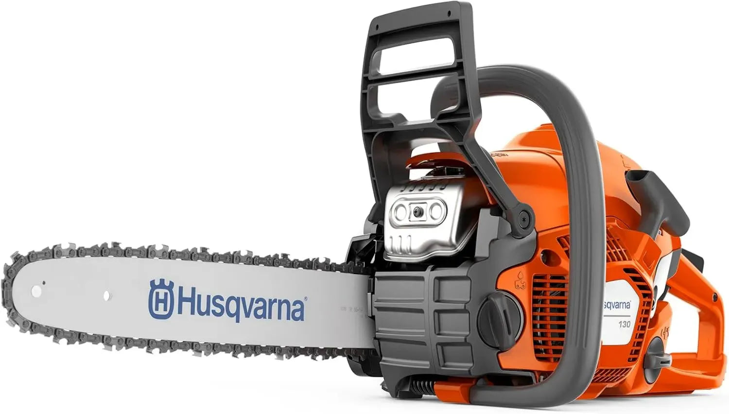 Husqvarna 130 Benzinmotorsäge - 38 ccm X-Torq® Motor, 35 cm Schwert, LowVib® Technologie, perfekt für Gartenarbeit und Brennholzverarbeitung