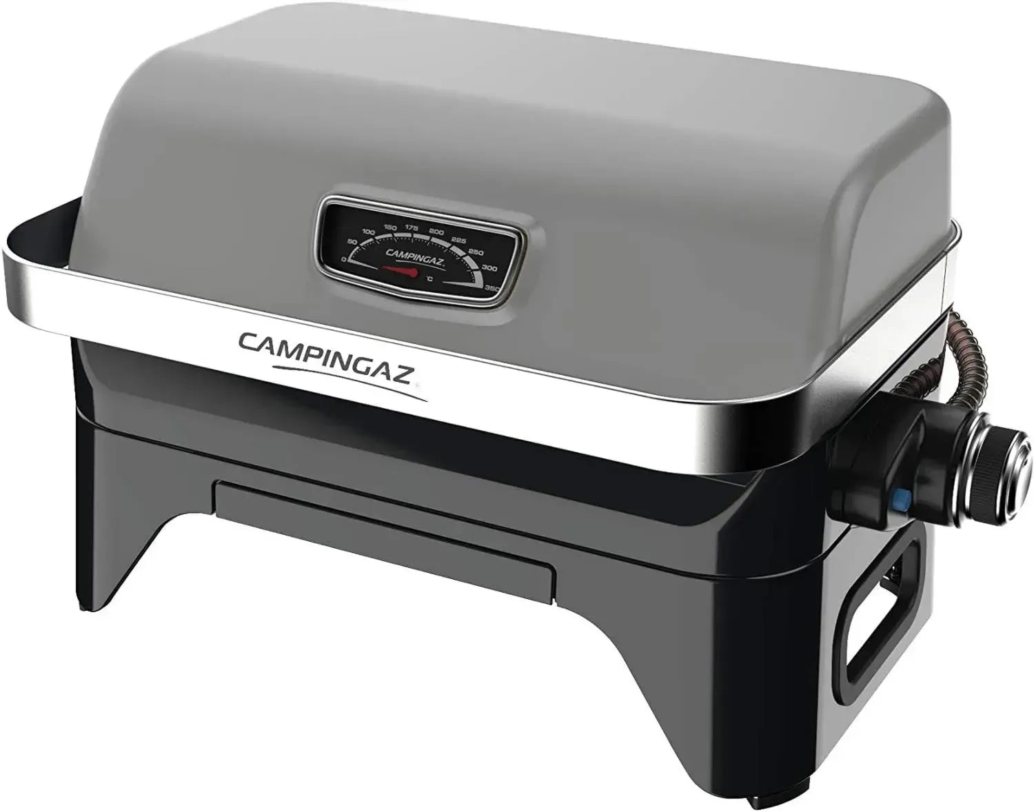 Campingaz Gasgrill Attitude2go CV für unterwegs, kompakter Balkongrill mit Gusseisenrost, ideal für Camping und Picknick