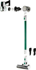 DOMO DO241SV Kabelloser 2-in-1 Stielstaubsauger mit Handgerät, Cyclone-Technologie, 21,6V, 40 Min Laufzeit, Grün