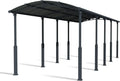 Canopia Carport Arcadia Alpine 1077 x 359 cm, Einzelcarport aus Aluminium und Polycarbonat, Grau