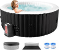 Aufblasbarer Whirlpool für 4 Personen, Energieeffizient, 2400W, 120 Luftdüsen, Frostbeständig, 799 Liter, Automatisch Aufblasen, Wellness- und Massagefunktion