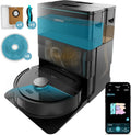 Cecotec Conga X50 X-Treme Saug- und Wischroboter mit Lasernavigation und App, Selbstentleerungsstation, 15000Pa, 240 Minuten Laufzeit, Hebbare Mopps, Basis mit 3 Tanks