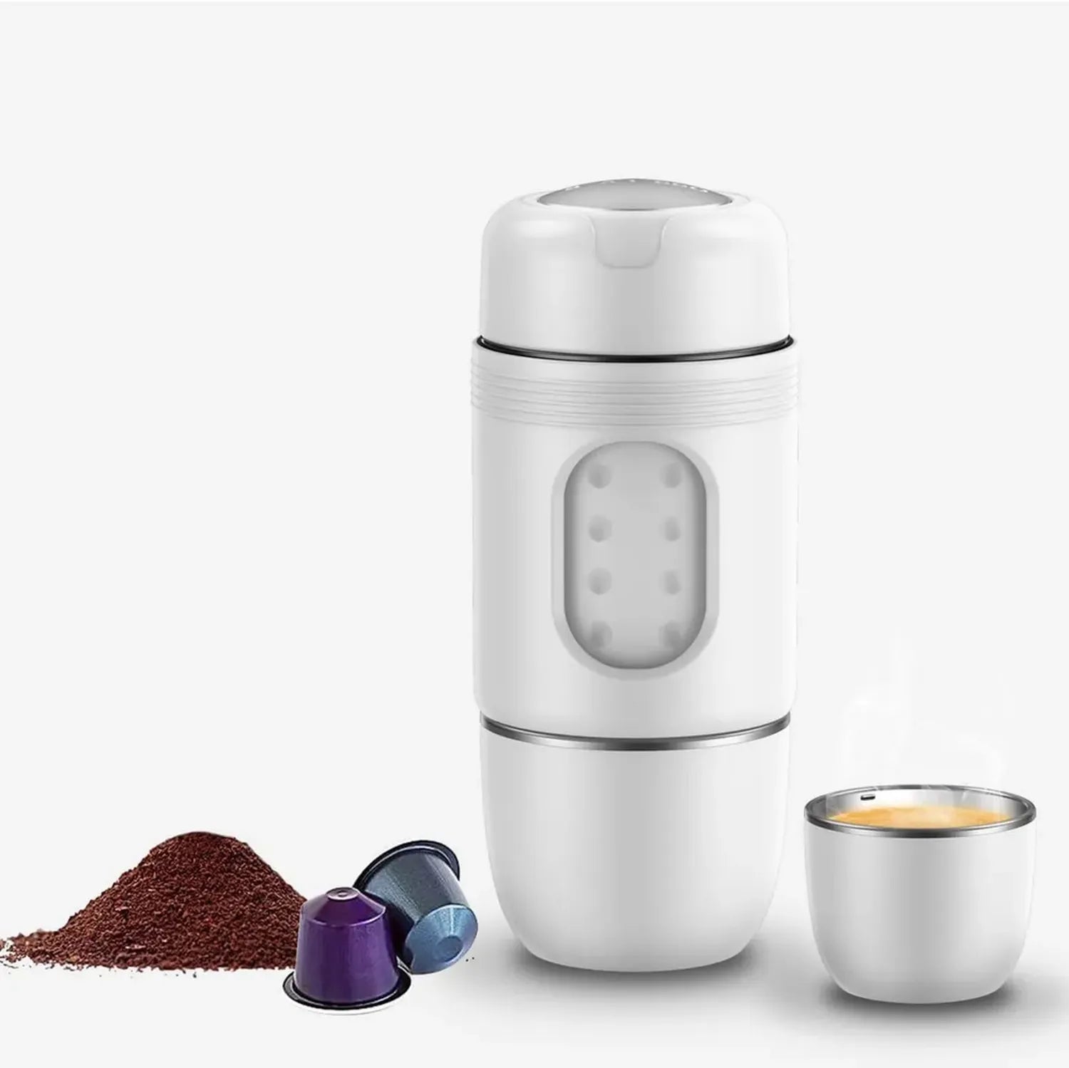 STARESSO Tragbare Espressomaschine, Mini-Kaffeemaschine für Reisen, kompatibel mit Nespresso-Kapseln
