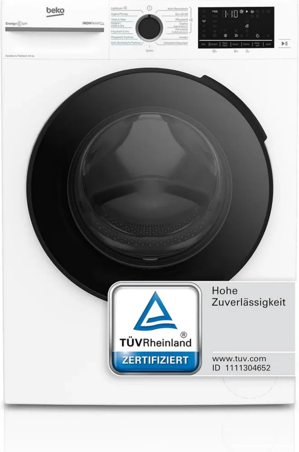 Beko Waschtrockner 8 kg/5 kg, 1400 U/Min., SteamCure, Energieeffizienz, ProSmart Inverter, 15 Programme, Weiß