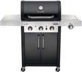 Char-Broil Professional 3400B - Dreifach-Brenner Gasgrill mit Seitenkocher, Schwarz