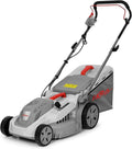IKRA Elektrischer Rasenmäher 1600W, 5-Stufen Schnitthöhenverstellung, 38cm Schnittbreite