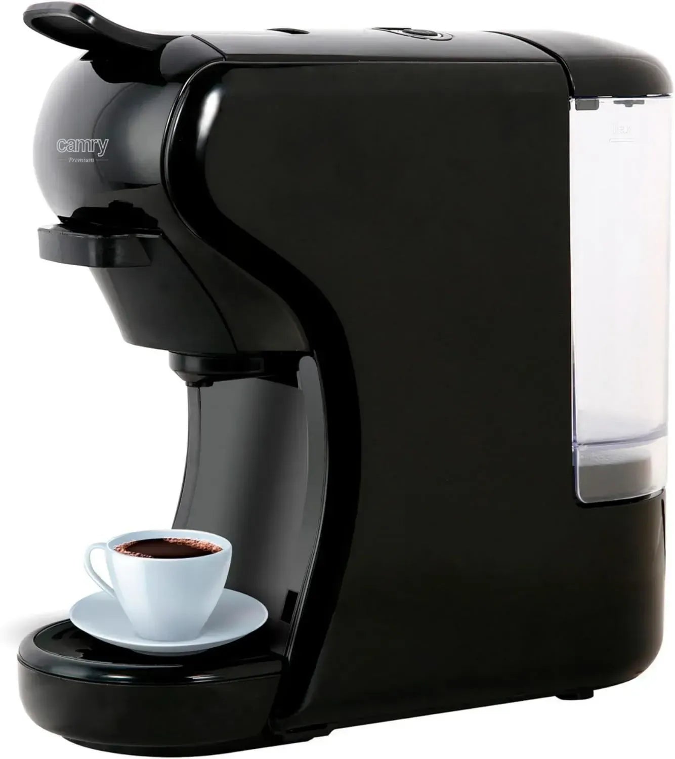 CAMRY Kaffeemaschine CR 4414, 0,6L Wassertank, 19-Bar Padmaschine, 3000W, kompatibel mit Nespresso & Dolce Gusto