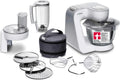 Bosch Küchenmaschine Serie 4, 1000 W, 3,9L Edelstahl-Schüssel, 1,25L Mixer, Spülmaschinenfeste Rühr- und Schlaghaken, Weiß