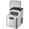 VEVOR Tragbare Eiswürfelmaschine, 20,4 kg/24 h Leistung, 24 Würfel in 15 Minuten, inkl. Schaufel & Korb, 3 Größen für Küche, Bar & Party