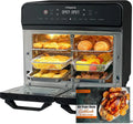 HYSapientia 22L Heißluftfritteuse mit Doppelkammer und LED-Touchscreen